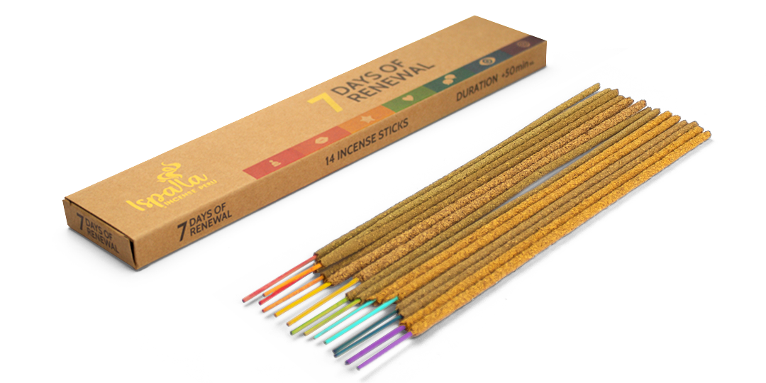 Разноцветные палочки благовония ispalla - коллекция ароматов